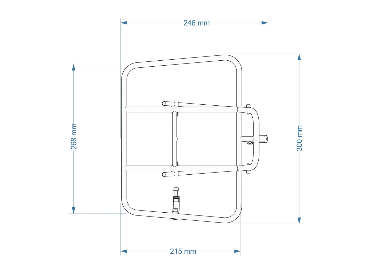 ALLYGN Powder Chrome Grill Rack